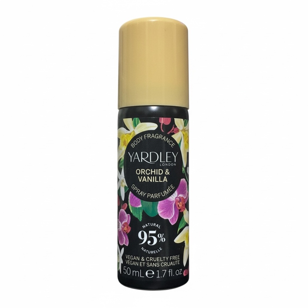 YARDLEY OF LONDON Orchid & Vanilla Body Fragrance Spray 50 ml NEW - Picture 1 of 8